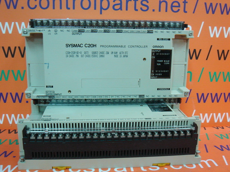 C 20 version. Omron Sysmac. Модуль контроллер нагрева Omron с заданием зеленый. C20h24 это что.