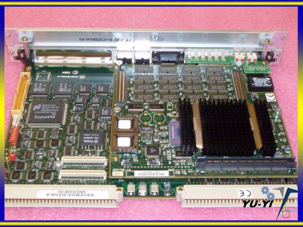 Motorola MVME 1600-001 Base 01-W3074-01E & 1603 CPU Module 01-W3180F ...