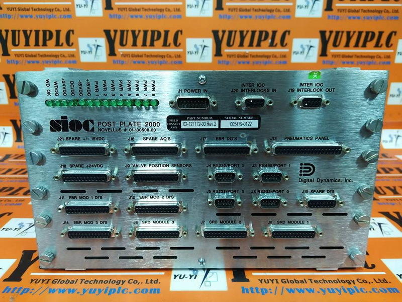 NOVELLUS 02-127172-00 REV.2 SIOC POST PLATE 01-130508-00 - 裕益科技自動化設備可程式 ...