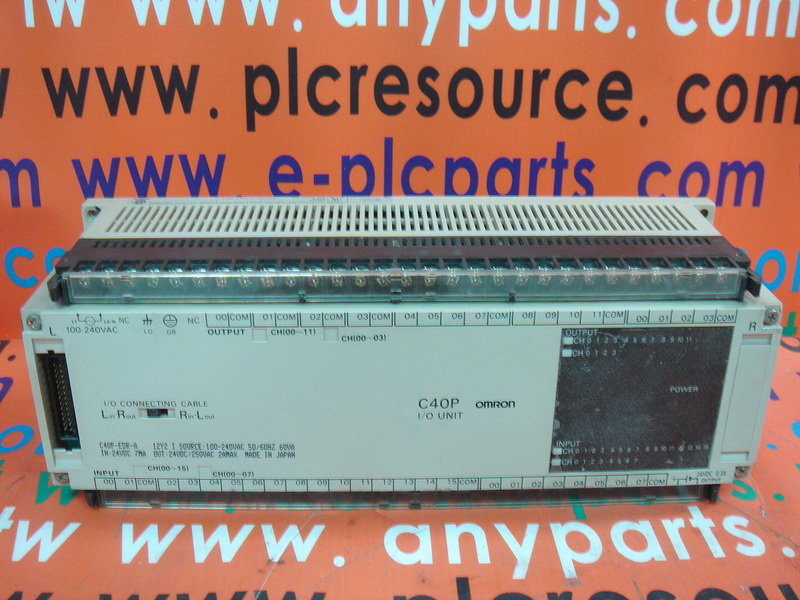 OMRON I / O UNIT C40P C40P-EDR-A - PLC DCS SERVO Control MOTOR