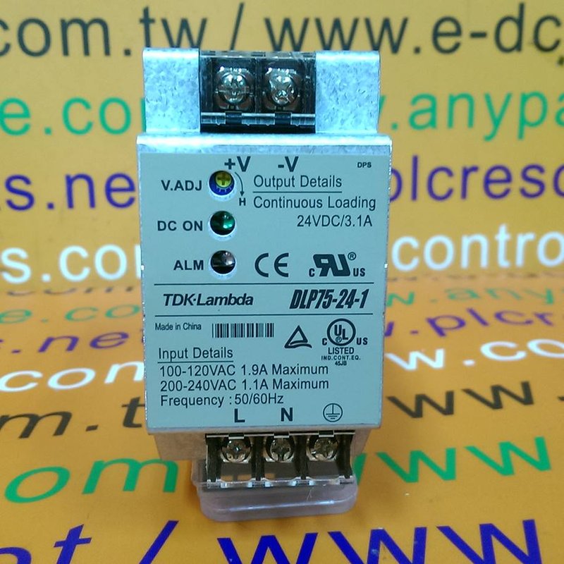 TDK-LAMBDA ACDC CONVERTER 24VDC3.1A DLP75-24-1 - PLC DCS SERVO Control ...