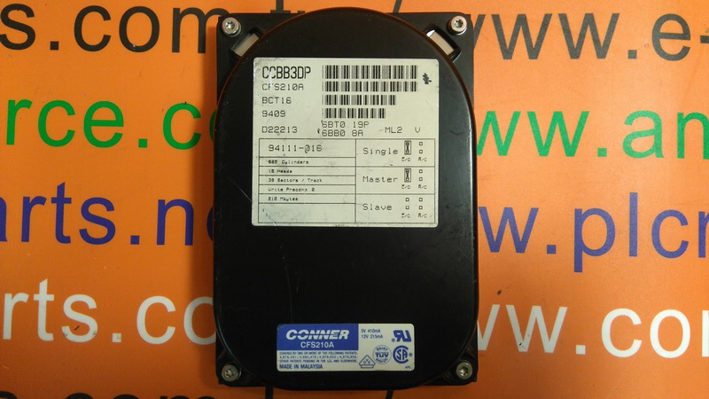 CONNER 210MB IDE Hard DRIVE CFS210A - PLC DCS SERVO Control MOTOR