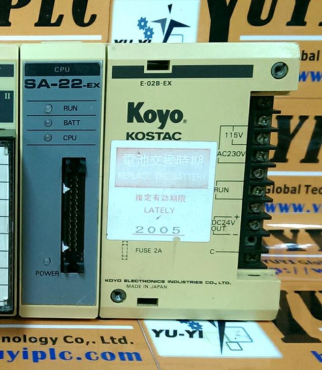 KOYO KOSTAC E-02B-EX POWER SUPPLY MODULE - PLC DCS SERVO Control MOTOR  POWER SUPPLY IPC ROBOT