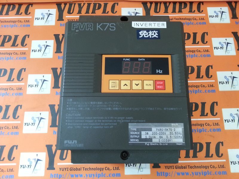 FUJI FVR K7S FVR015K7S- 2 INVERTER DRIVE - PLC DCS SERVO Control MOTOR  POWER SUPPLY IPC ROBOT